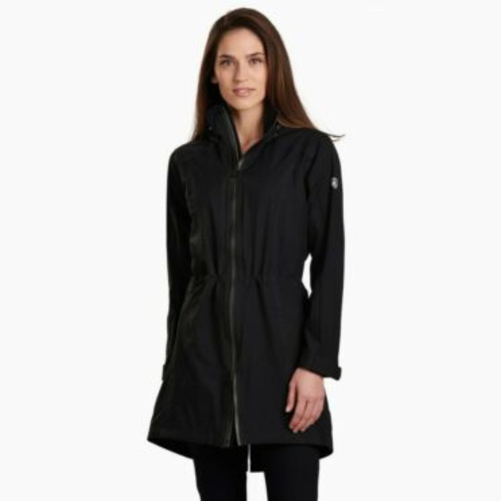 Kuhl Women's Black Long Zip Raincoat